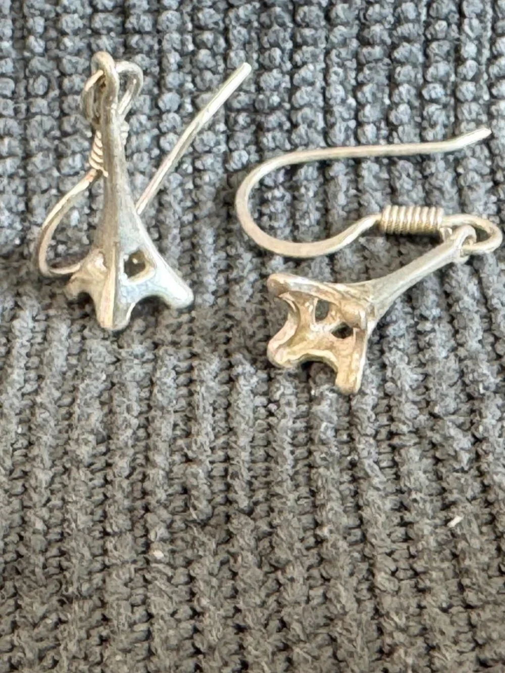 Sterling Silver Eiffel Tower Earrings – Paris Souvenir